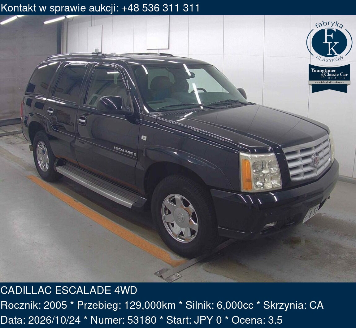CADILLAC ESCALADE 4WD 2005 - zdjęcie 2