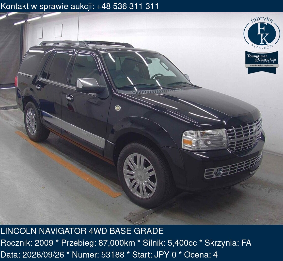 LINCOLN NAVIGATOR 4WD BASE GRADE 2009 - zdjęcie 2
