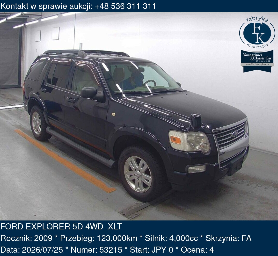 FORD EXPLORER 5D 4WD  XLT