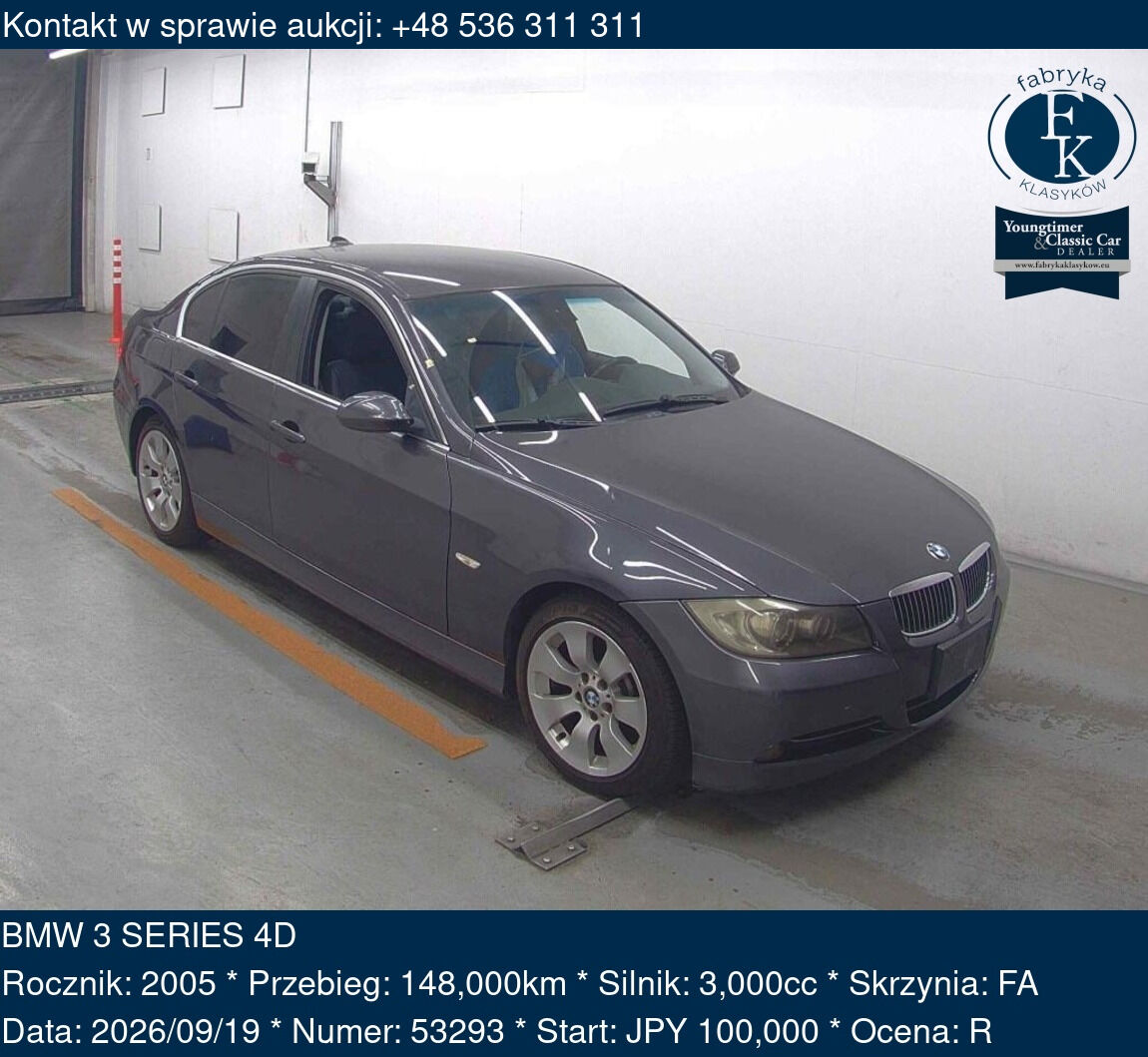 BMW 3 SERIES 4D 2005 - zdjęcie 2
