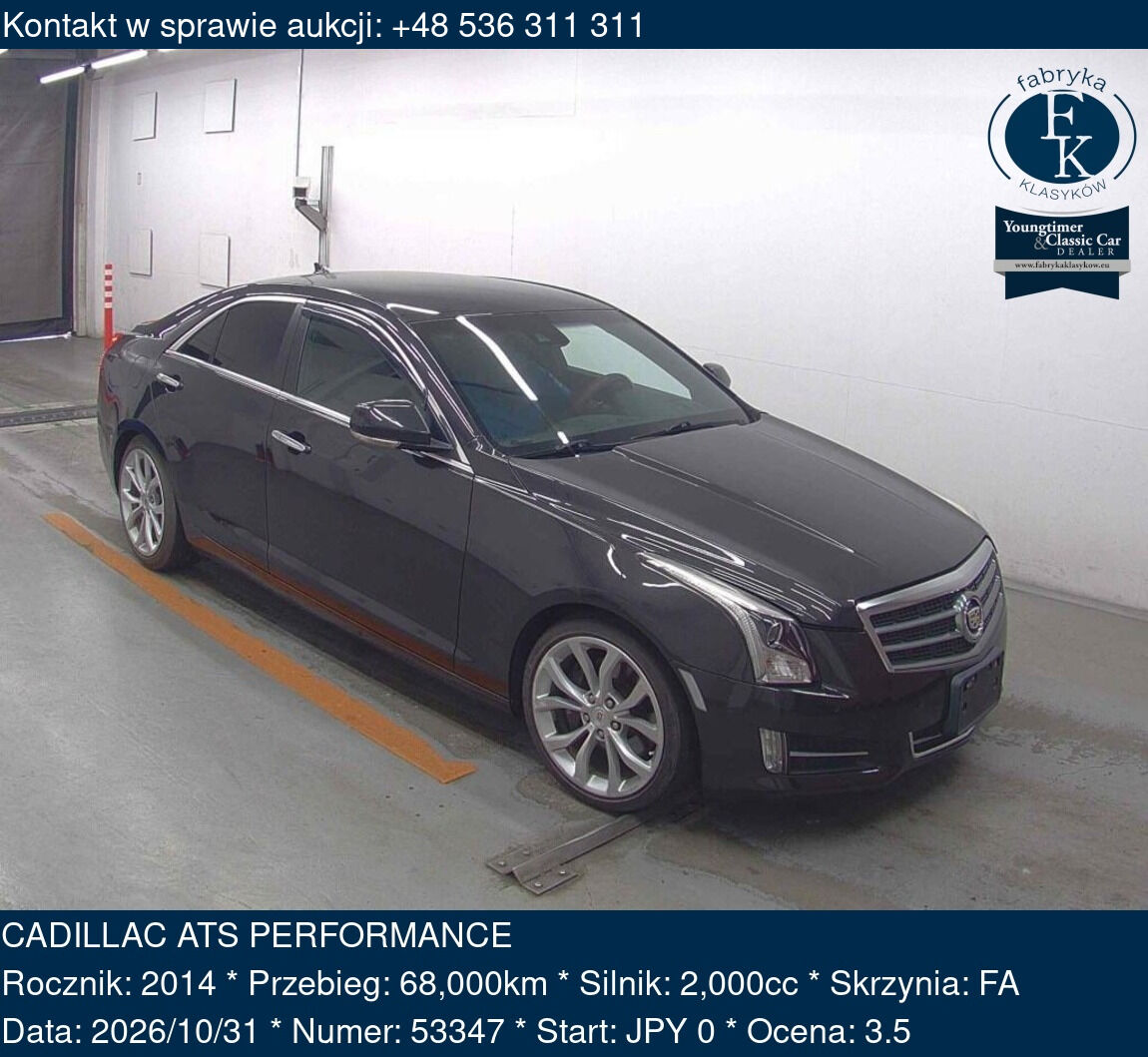CADILLAC ATS PERFORMANCE 2014 - zdjęcie 2
