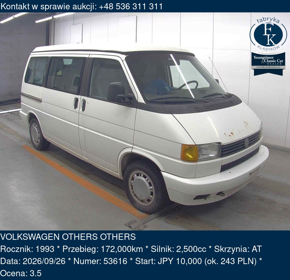 VOLKSWAGEN OTHERS OTHERS 1993 - zdjęcie 2