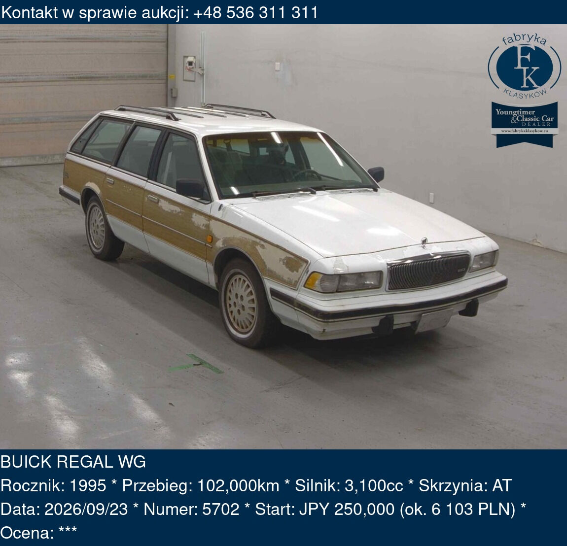 BUICK REGAL WG 1995 - zdjęcie 2