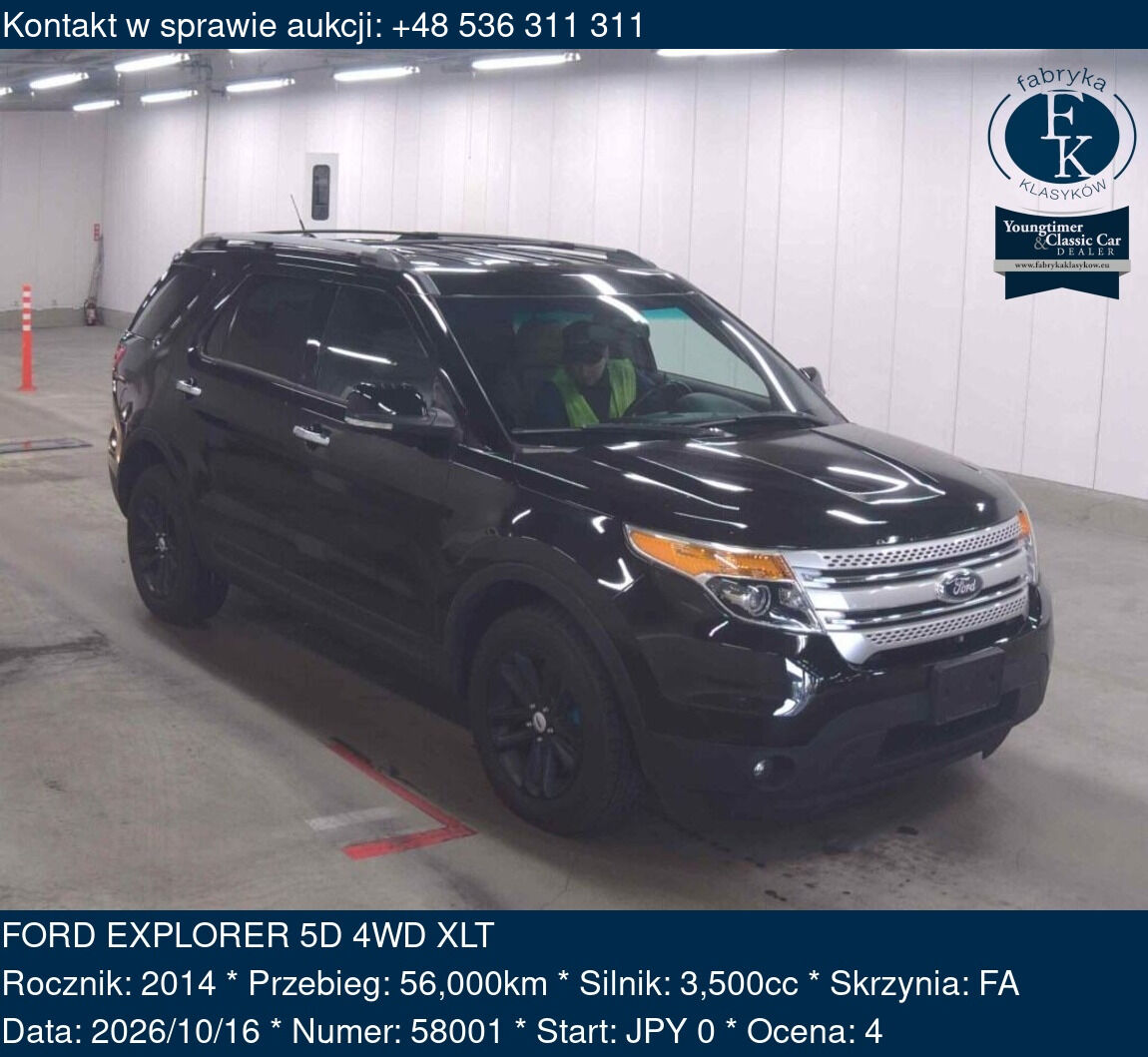 FORD EXPLORER 5D 4WD XLT 2014 - zdjęcie 2