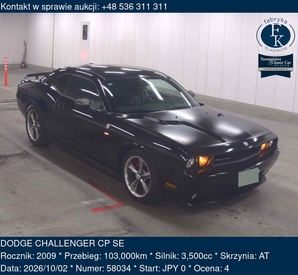 DODGE CHALLENGER CP SE 2009 - zdjęcie 2