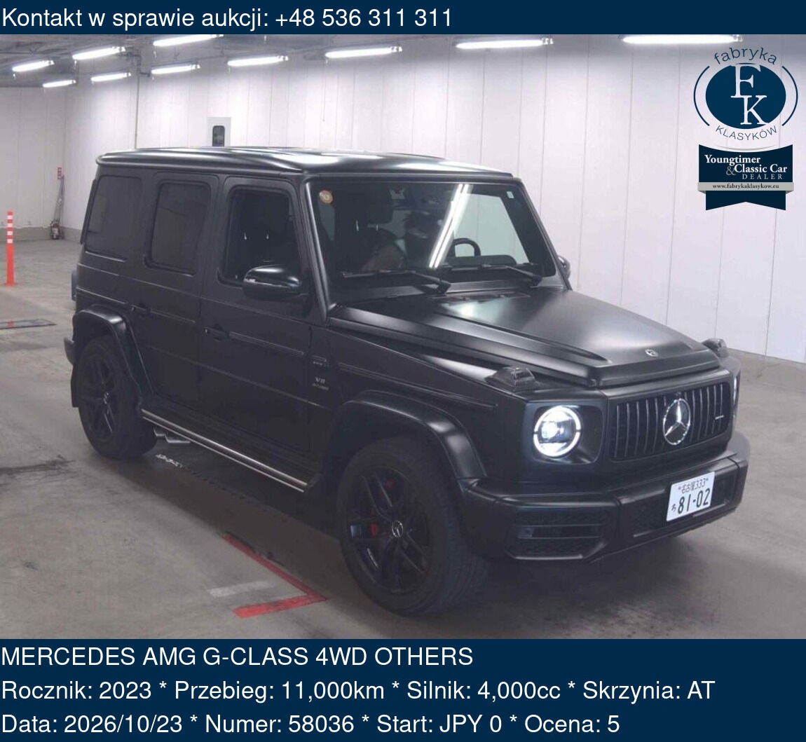 MERCEDES AMG G-CLASS 4WD OTHERS 2023 - zdjęcie 2