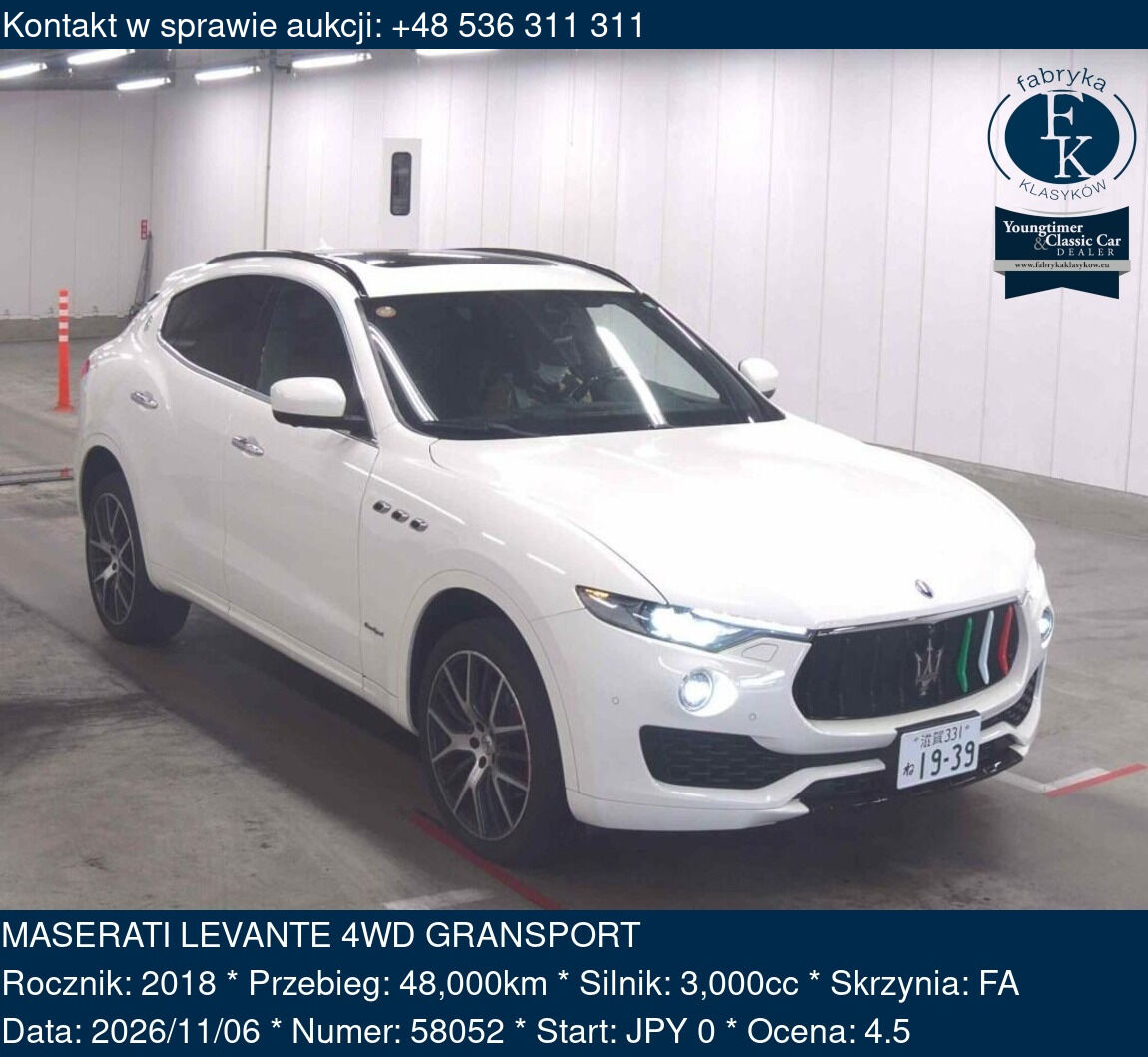 MASERATI LEVANTE 4WD GRANSPORT 2018 - zdjęcie 2