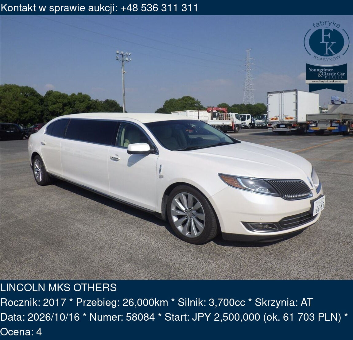 LINCOLN MKS OTHERS 2017 - zdjęcie 2