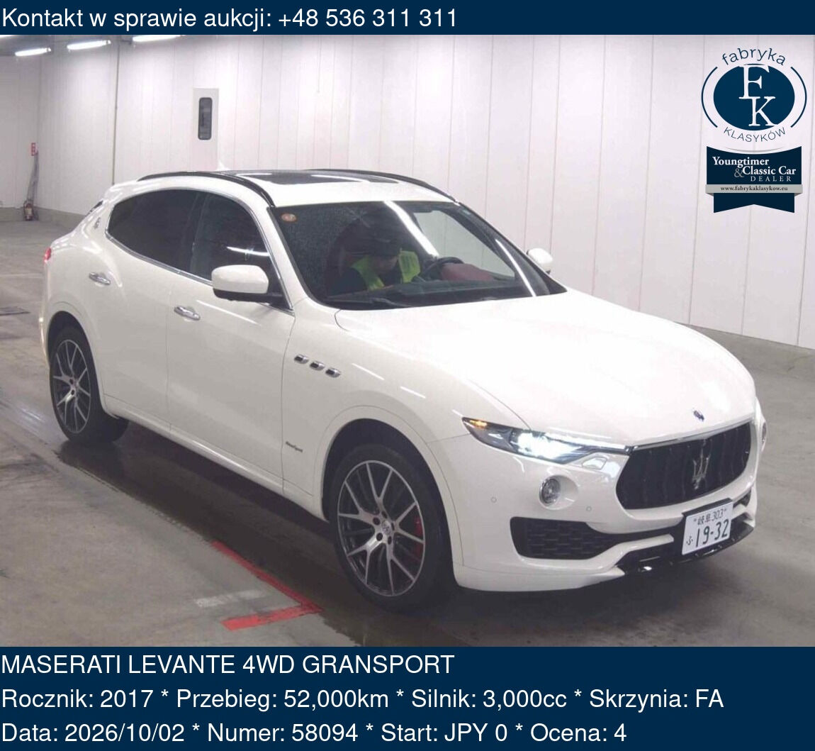 MASERATI LEVANTE 4WD GRANSPORT 2017 - zdjęcie 2
