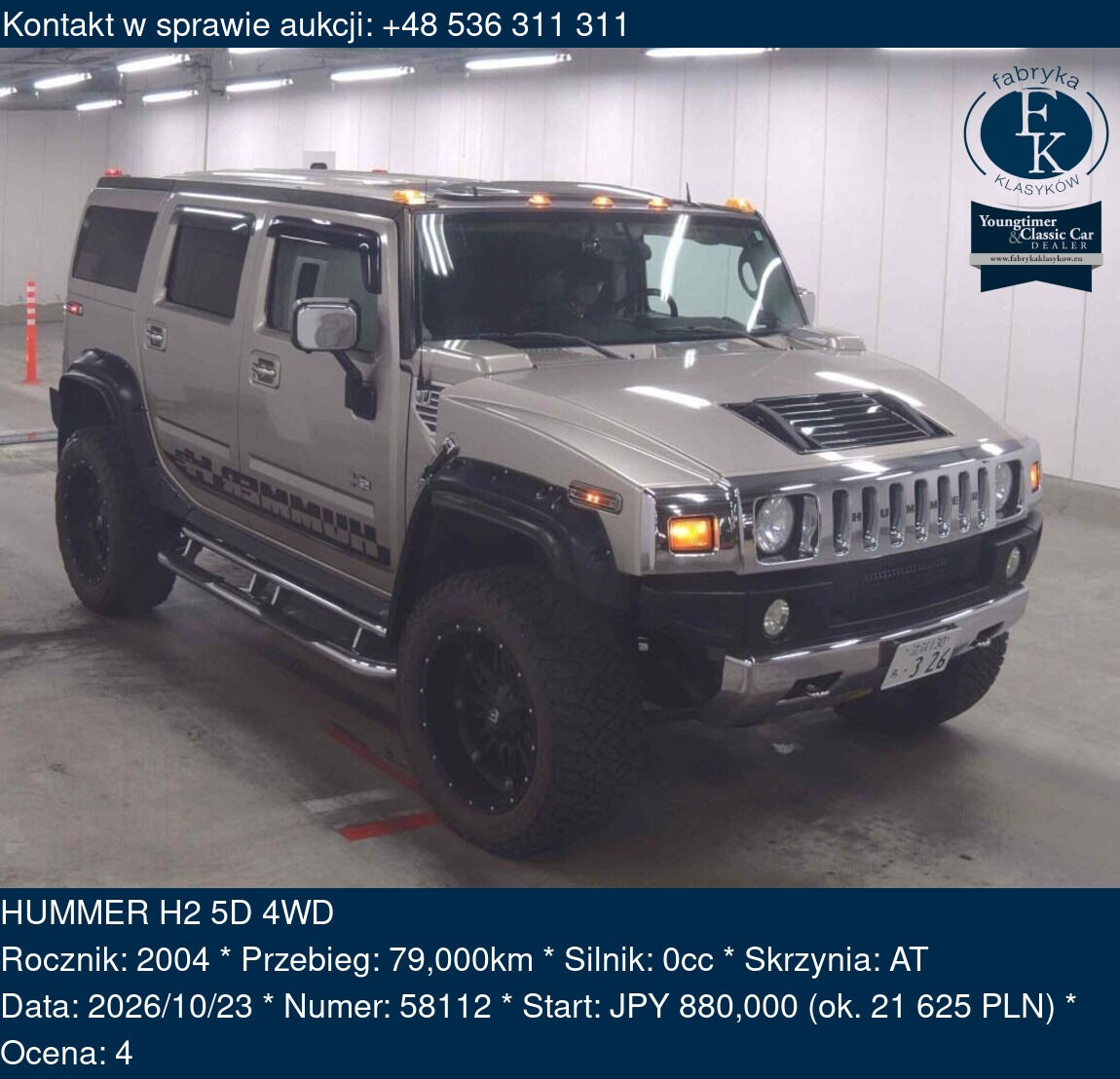HUMMER H2 5D 4WD 2004 - zdjęcie 2