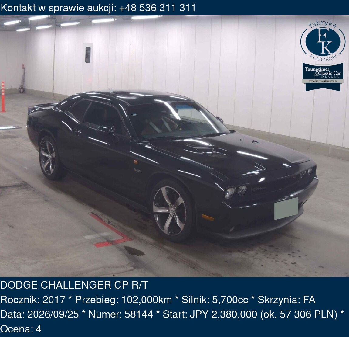 DODGE CHALLENGER CP R/T 2017 - zdjęcie 2