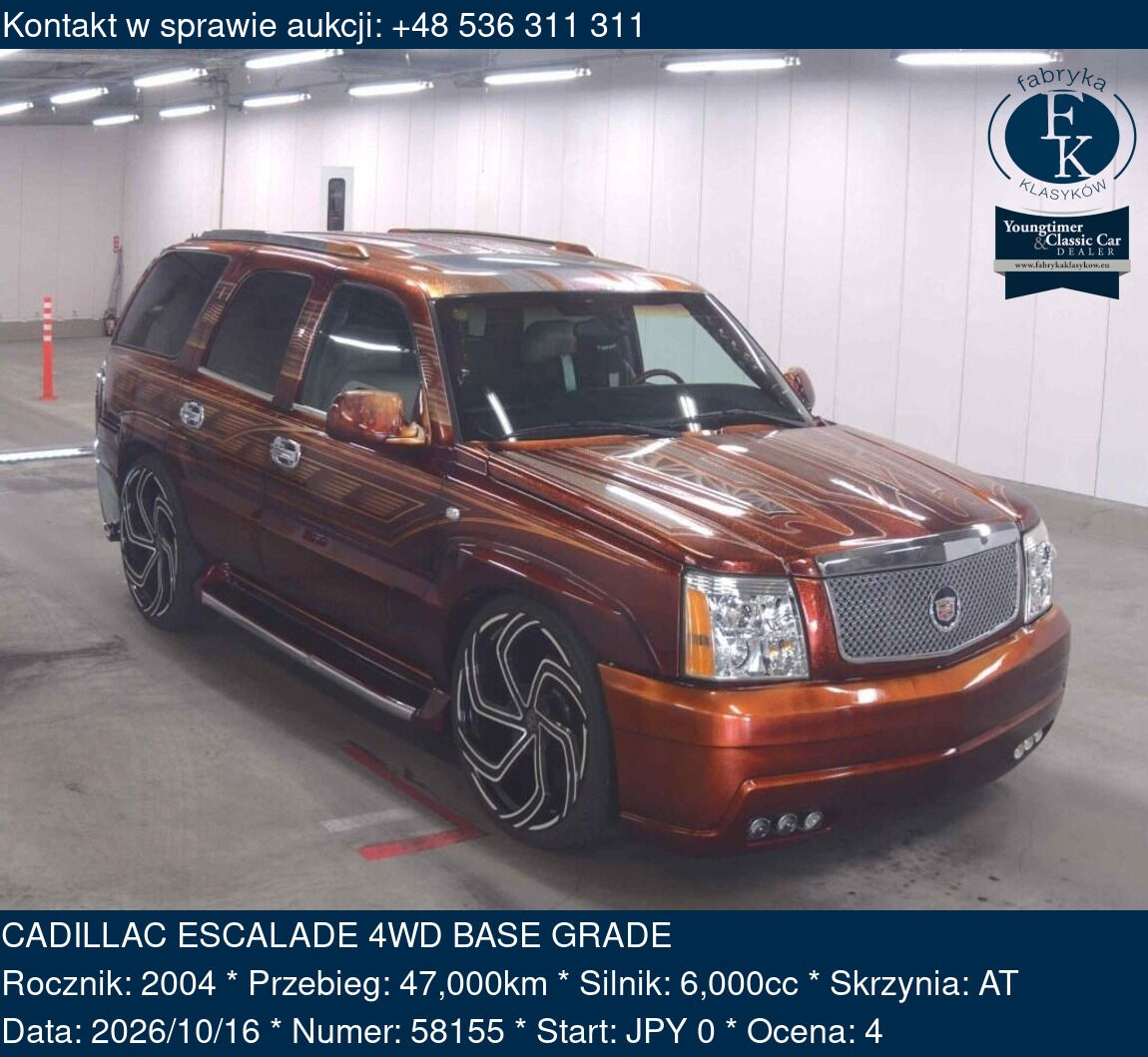 CADILLAC ESCALADE 4WD BASE GRADE 2004 - zdjęcie 2