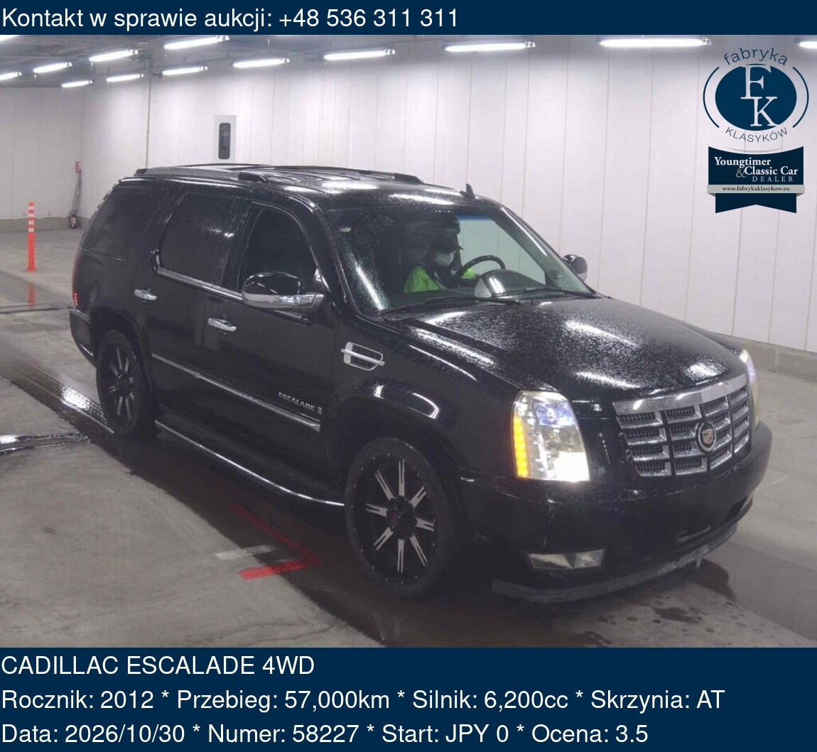 CADILLAC ESCALADE 4WD 2012 - zdjęcie 2