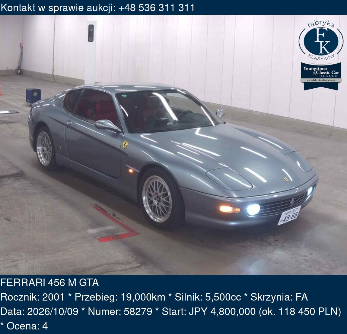 FERRARI 456 M GTA 2001 - zdjęcie 2