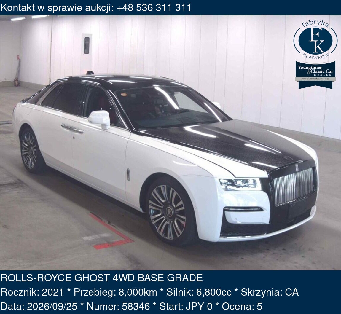 ROLLS-ROYCE GHOST 4WD BASE GRADE 2021 - zdjęcie 2