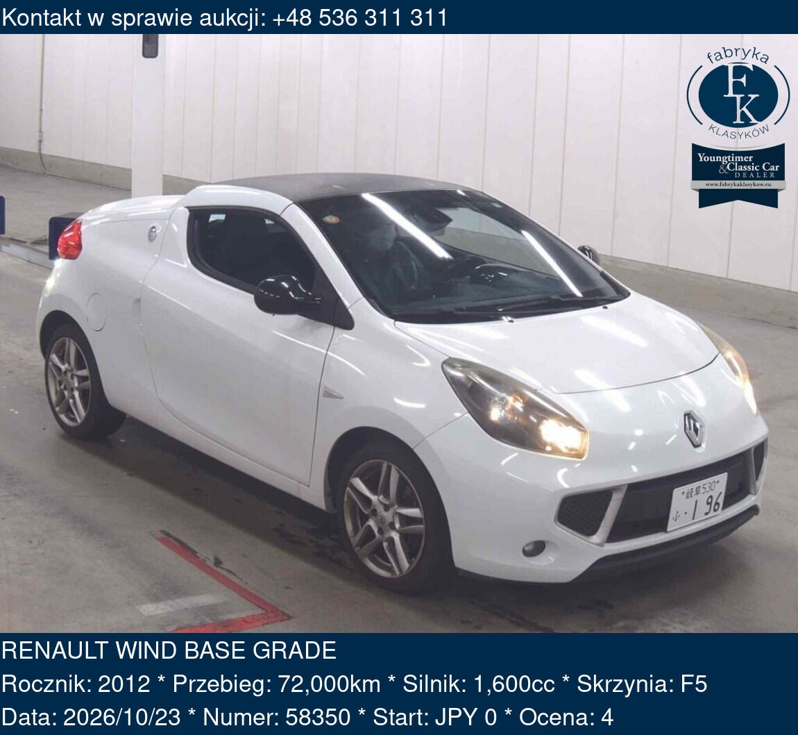 RENAULT WIND BASE GRADE 2012 - zdjęcie 2