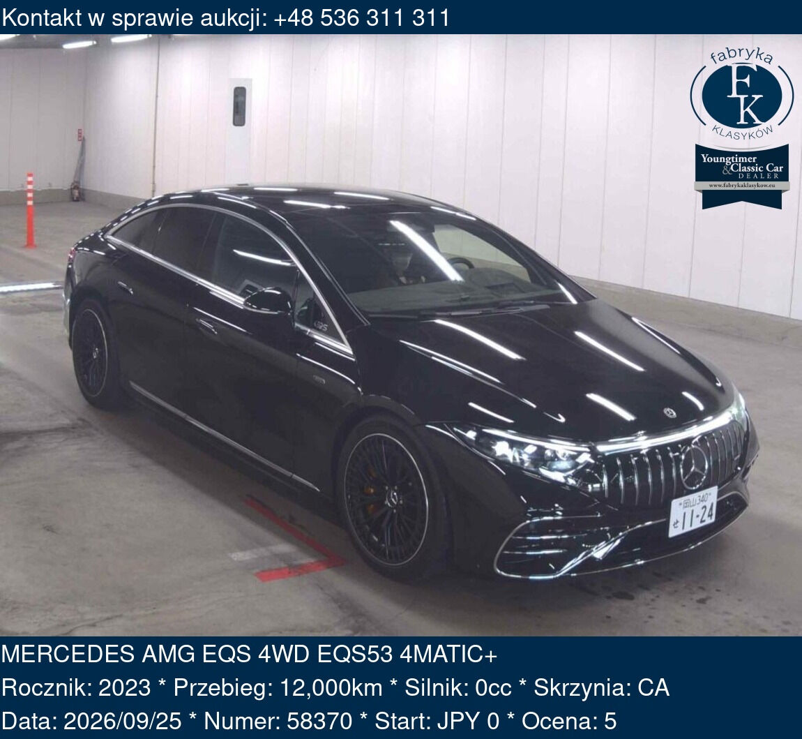 MERCEDES AMG EQS 4WD EQS53 4MATIC+ 2023 - zdjęcie 2