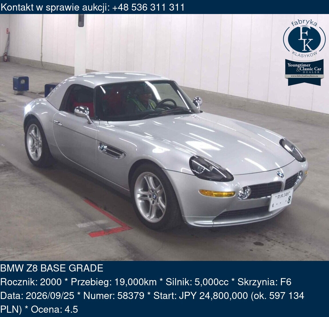 BMW Z8 BASE GRADE 2000 - zdjęcie 2
