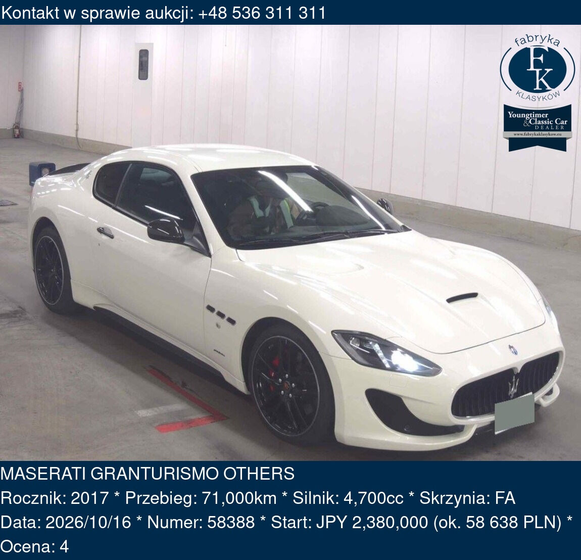MASERATI GRANTURISMO OTHERS 2017 - zdjęcie 2