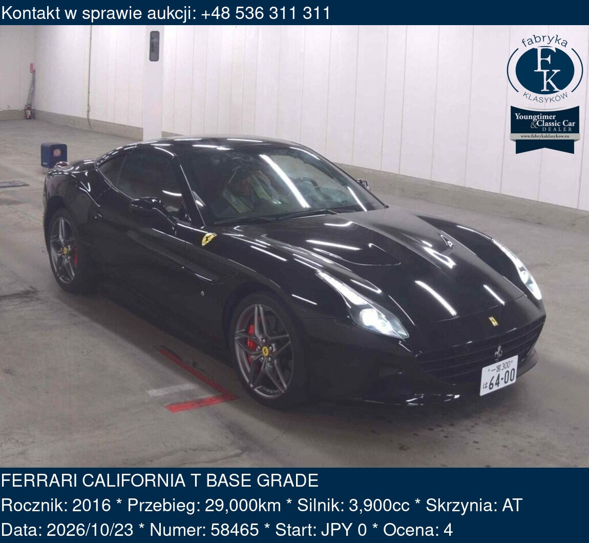FERRARI CALIFORNIA T BASE GRADE 2016 - zdjęcie 2
