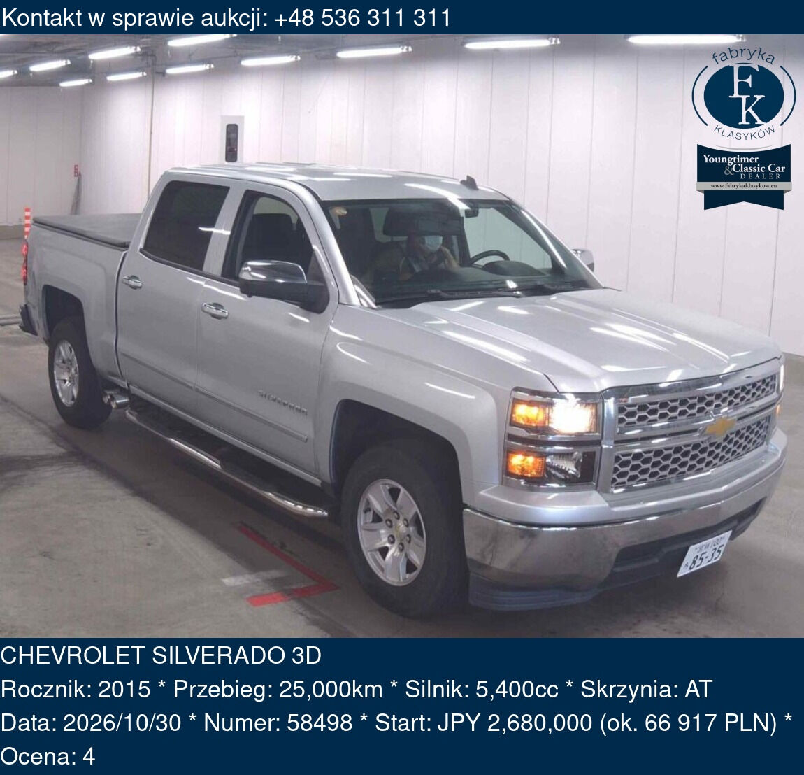 CHEVROLET SILVERADO 3D 2015 - zdjęcie 2