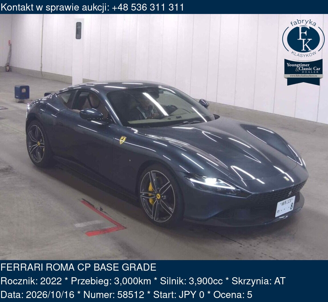 FERRARI ROMA CP BASE GRADE 2022 - zdjęcie 2
