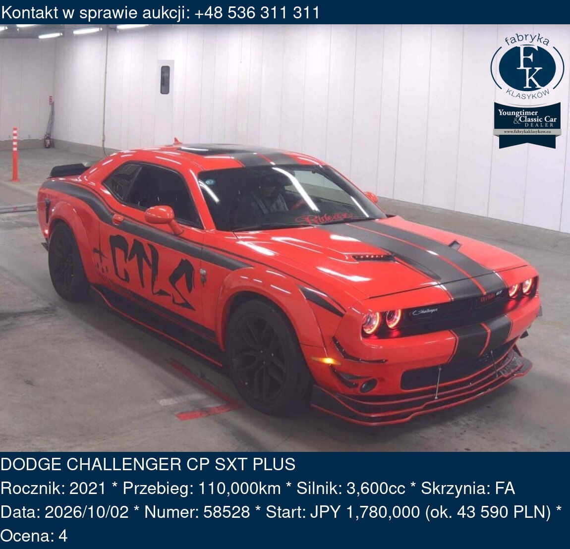 DODGE CHALLENGER CP SXT PLUS 2021 - zdjęcie 2