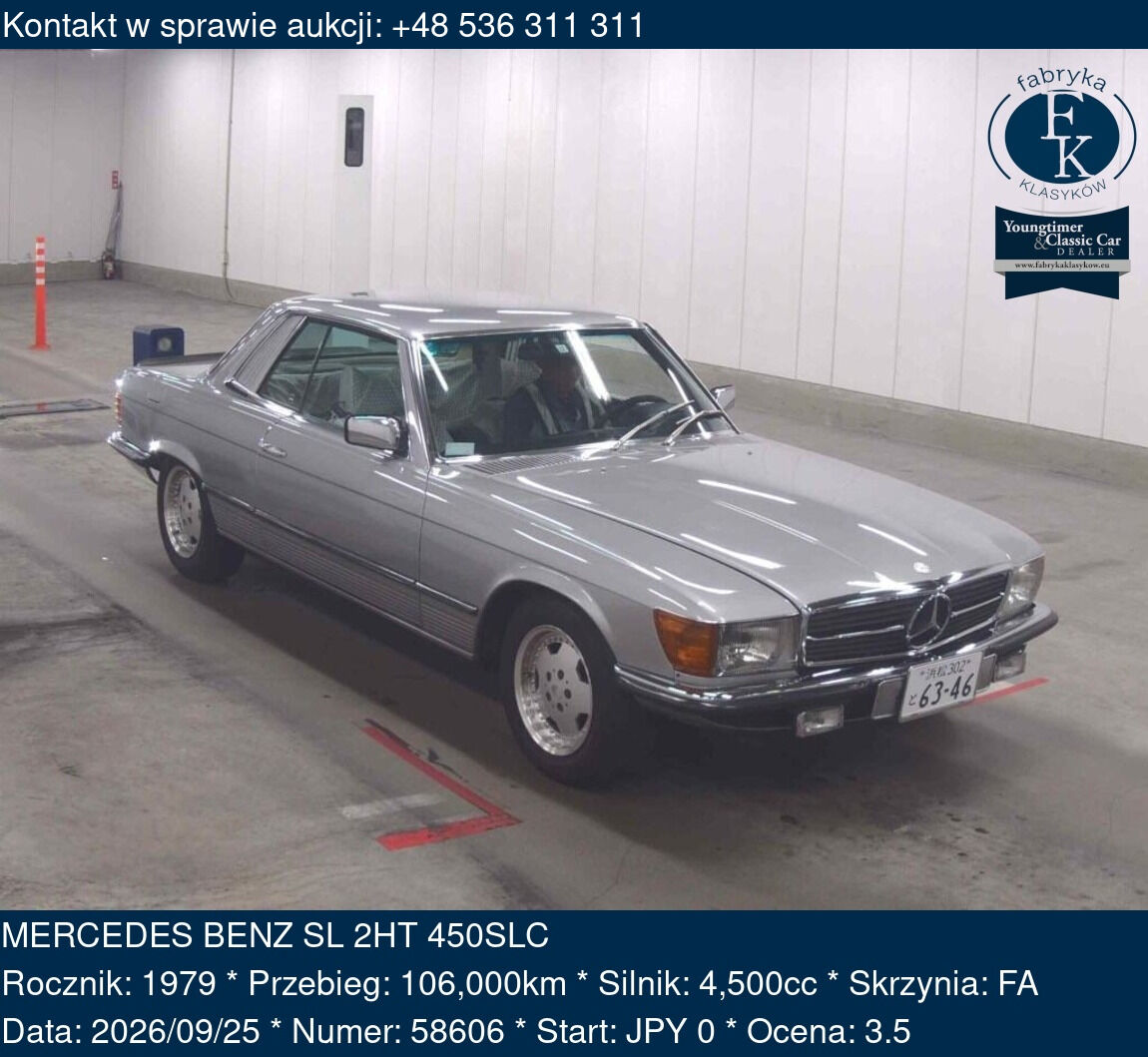 MERCEDES BENZ SL 2HT 450SLC 1979 - zdjęcie 2