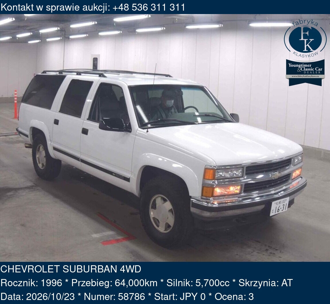 CHEVROLET SUBURBAN 4WD 1996 - zdjęcie 2