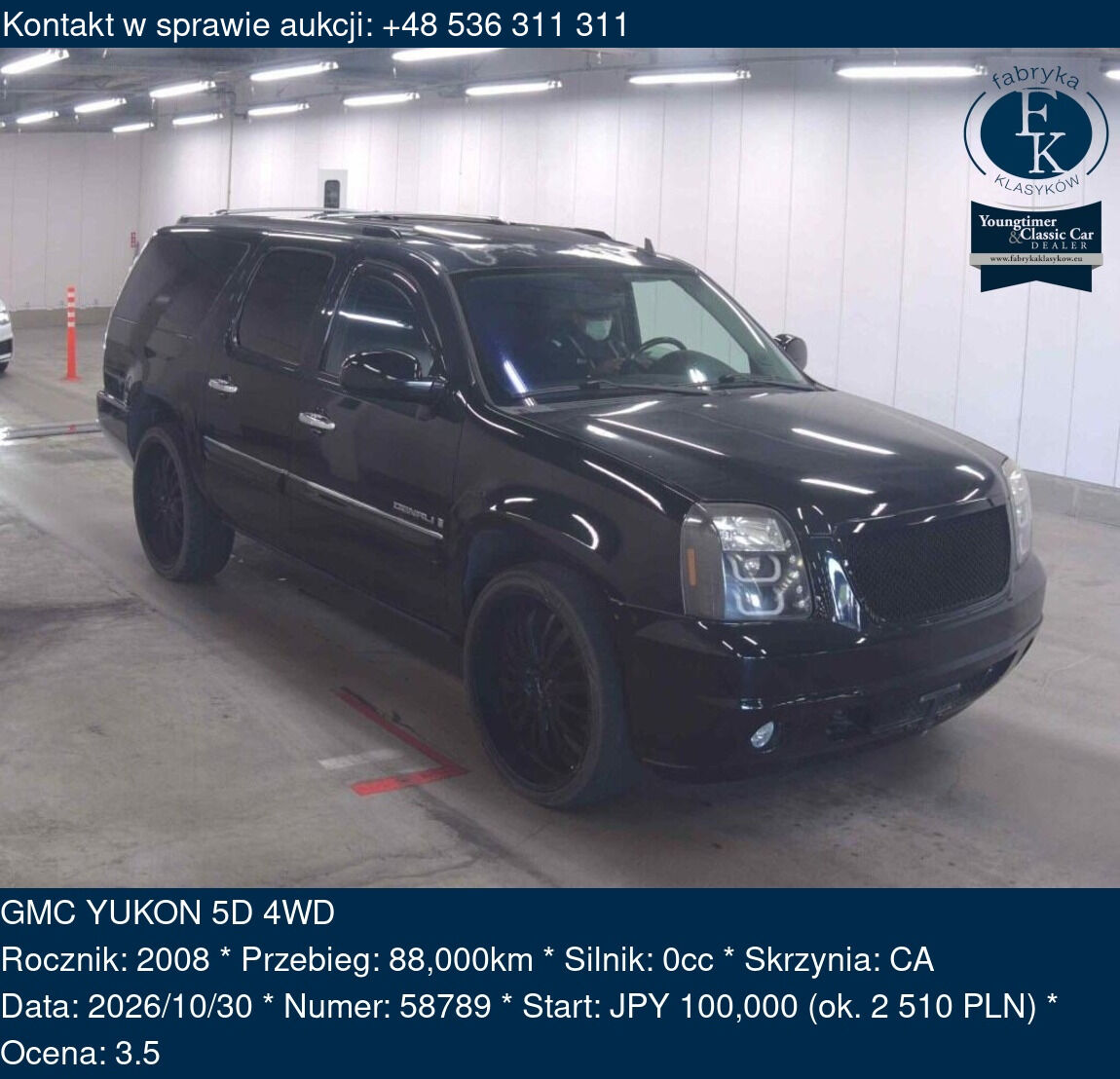 GMC YUKON 5D 4WD 2008 - zdjęcie 2