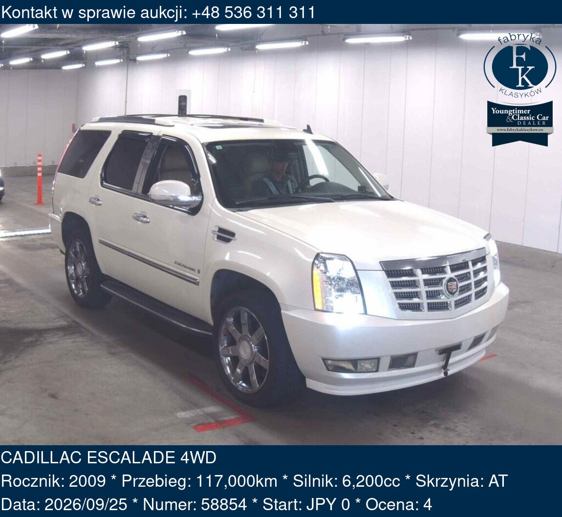 CADILLAC ESCALADE 4WD 2009 - zdjęcie 2