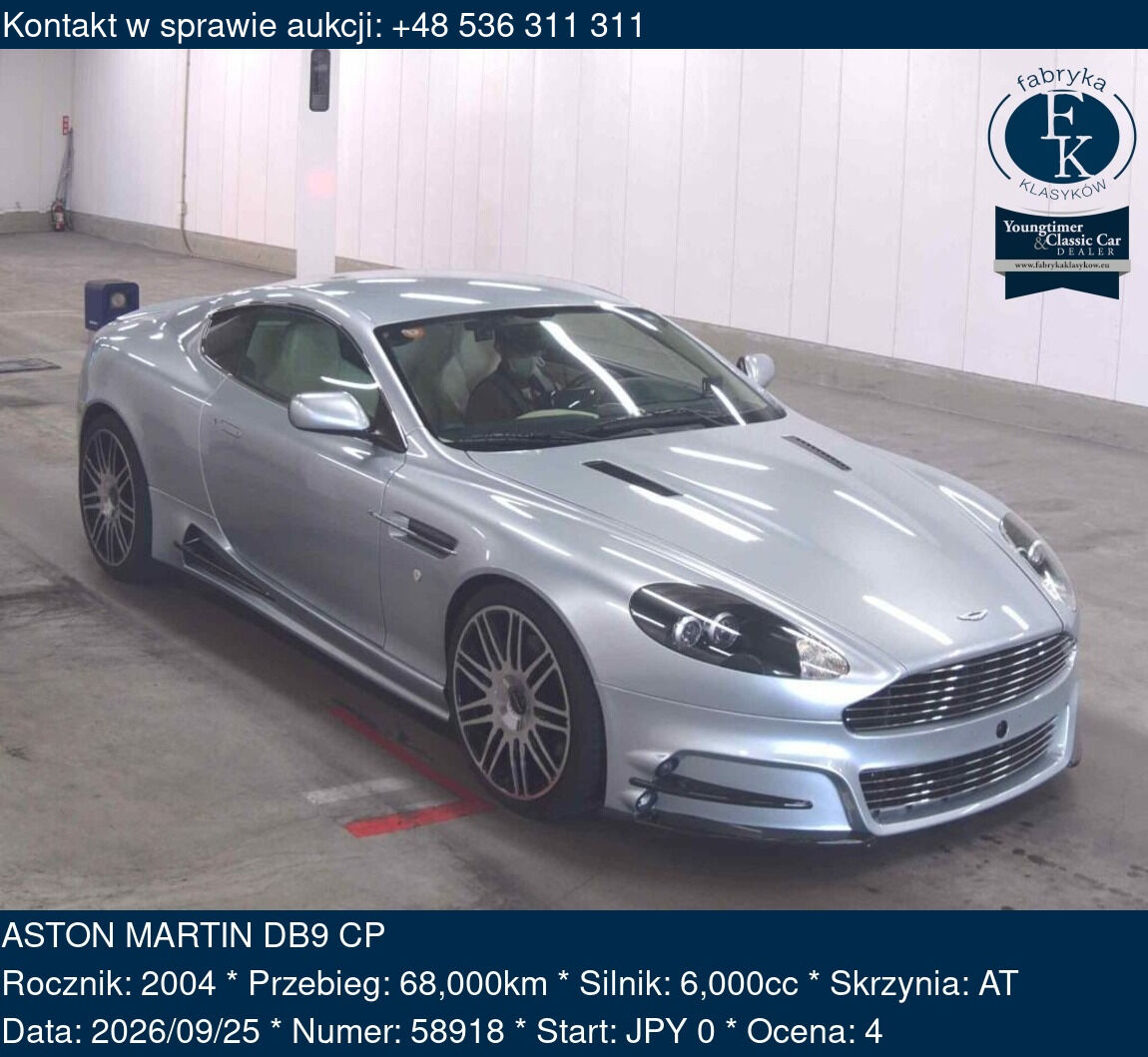 ASTON MARTIN DB9 CP 2004 - zdjęcie 2