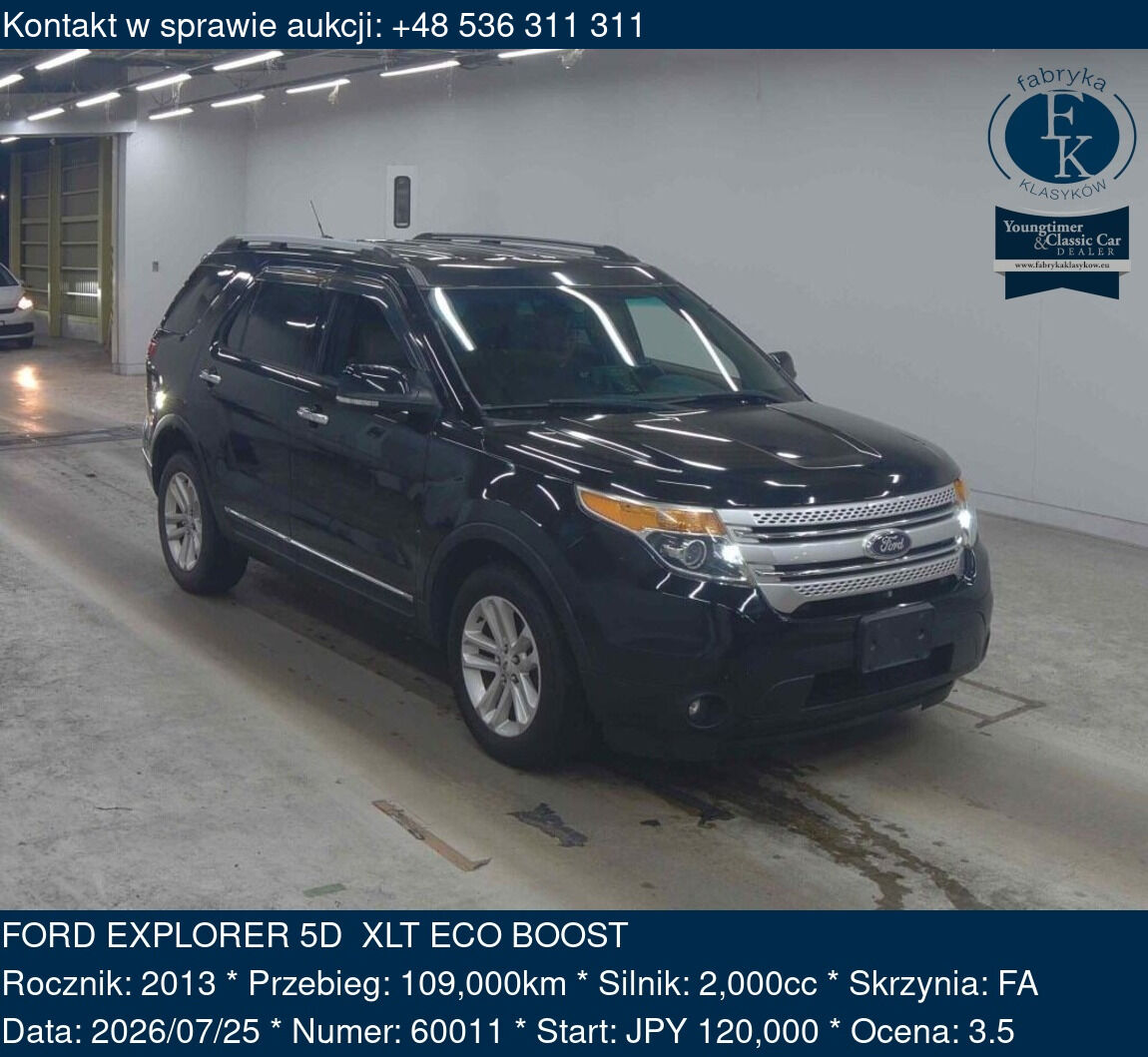 FORD EXPLORER 5D XLT ECO BOOST