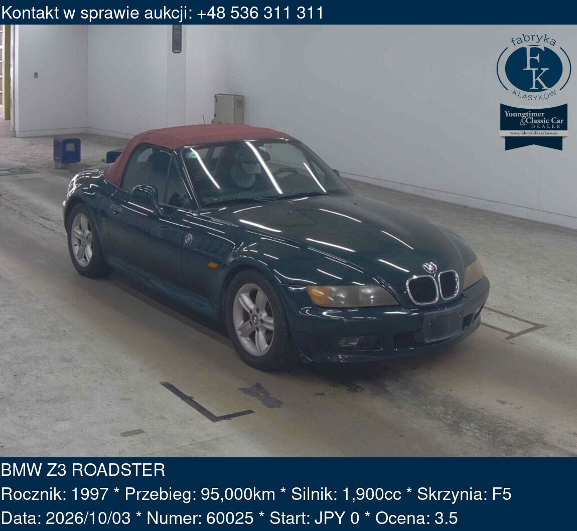 BMW Z3 ROADSTER 1997 - zdjęcie 2