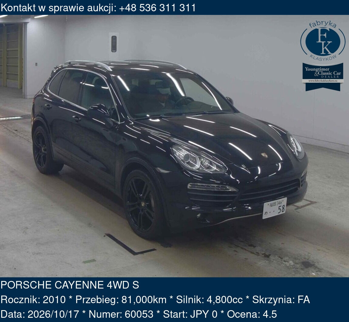 PORSCHE CAYENNE 4WD S 2010 - zdjęcie 2