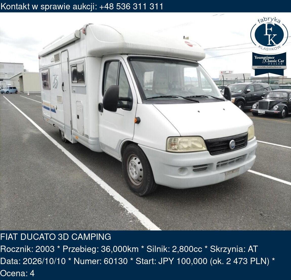 FIAT DUCATO 3D CAMPING 2003 - zdjęcie 2