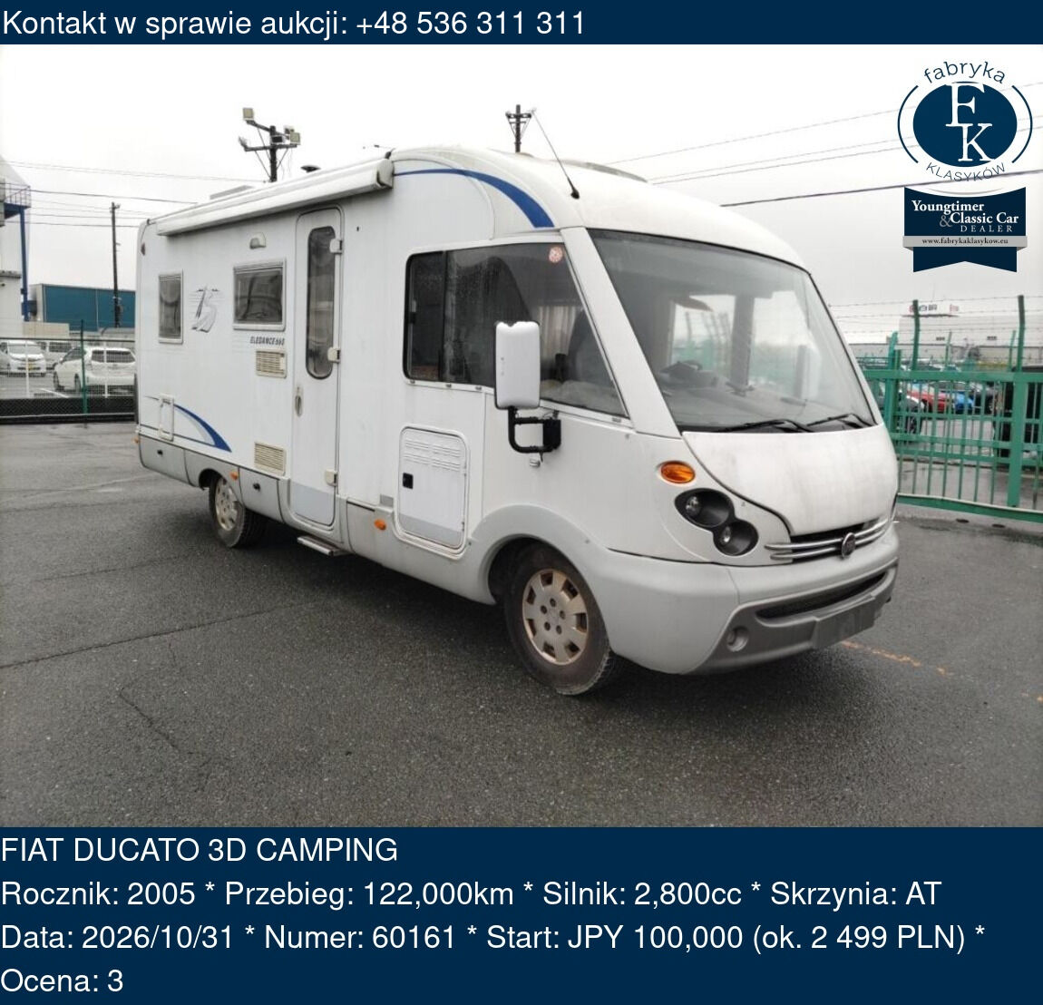 FIAT DUCATO 3D CAMPING 2005 - zdjęcie 2