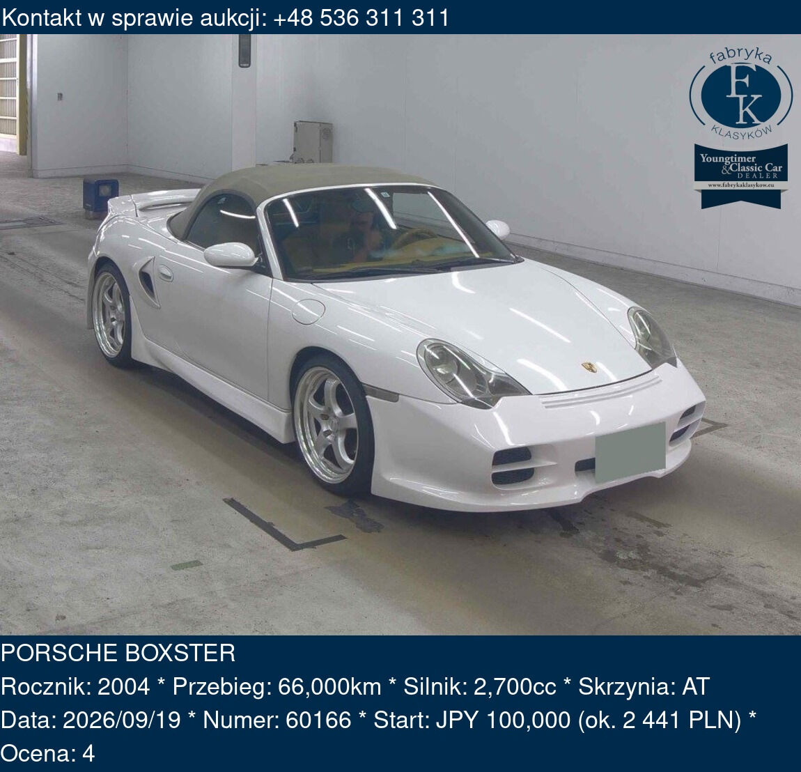 PORSCHE BOXSTER 2004 - zdjęcie 2