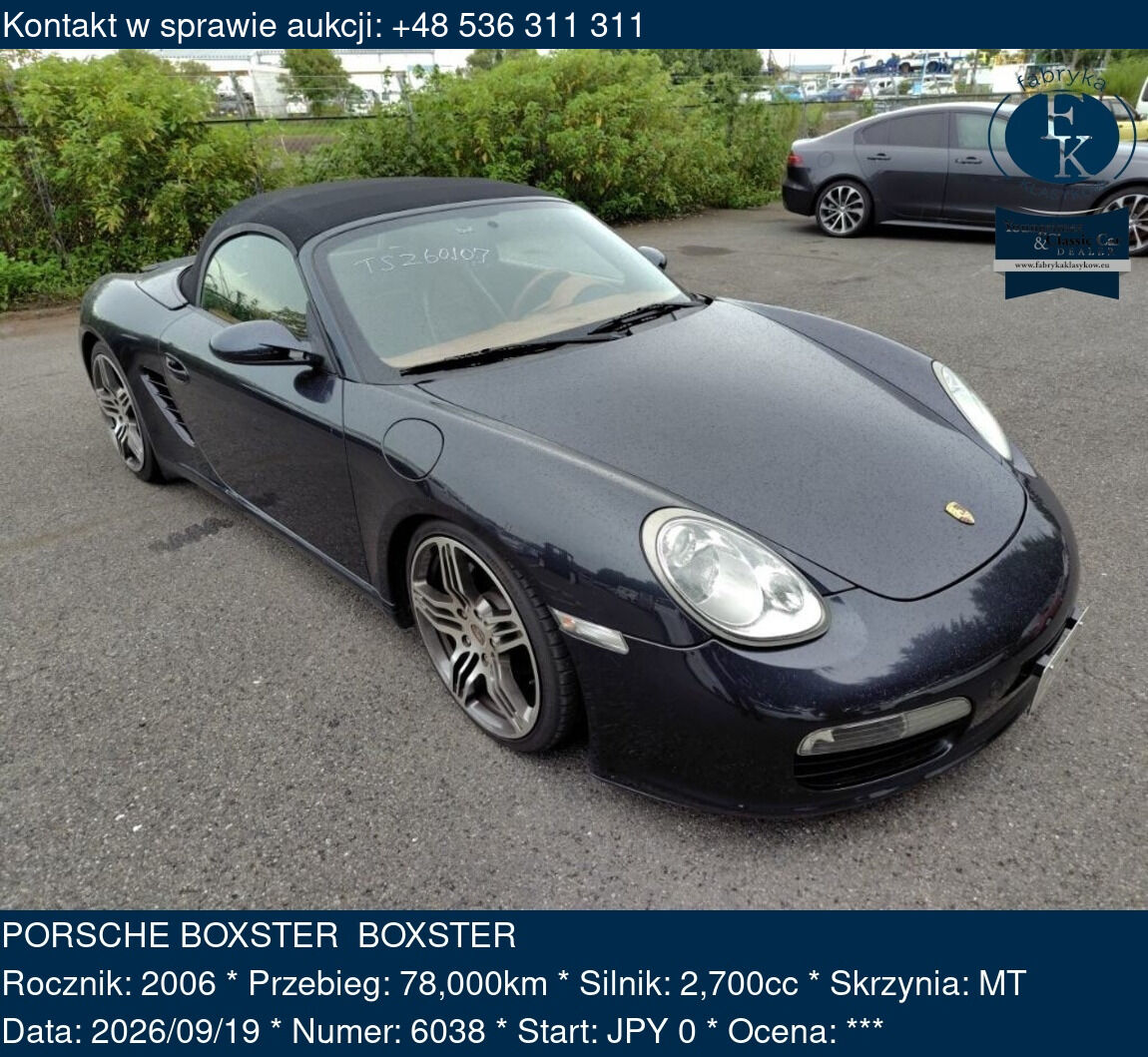 PORSCHE BOXSTER BOXSTER 2006 - zdjęcie 2