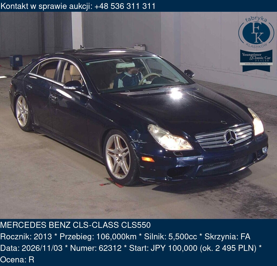MERCEDES BENZ CLS-CLASS CLS550 2013 - zdjęcie 2
