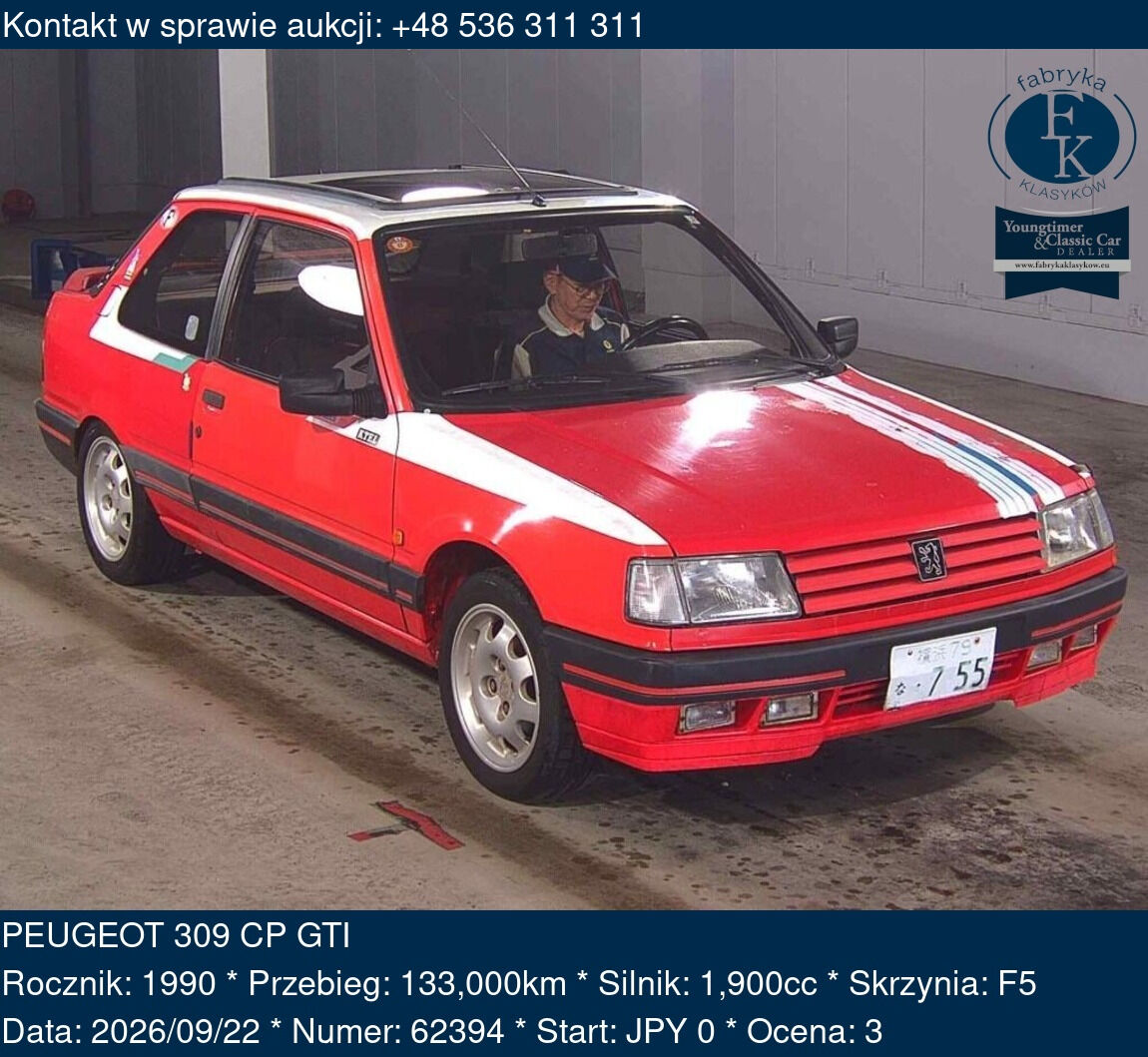 PEUGEOT 309 CP GTI 1990 - zdjęcie 2