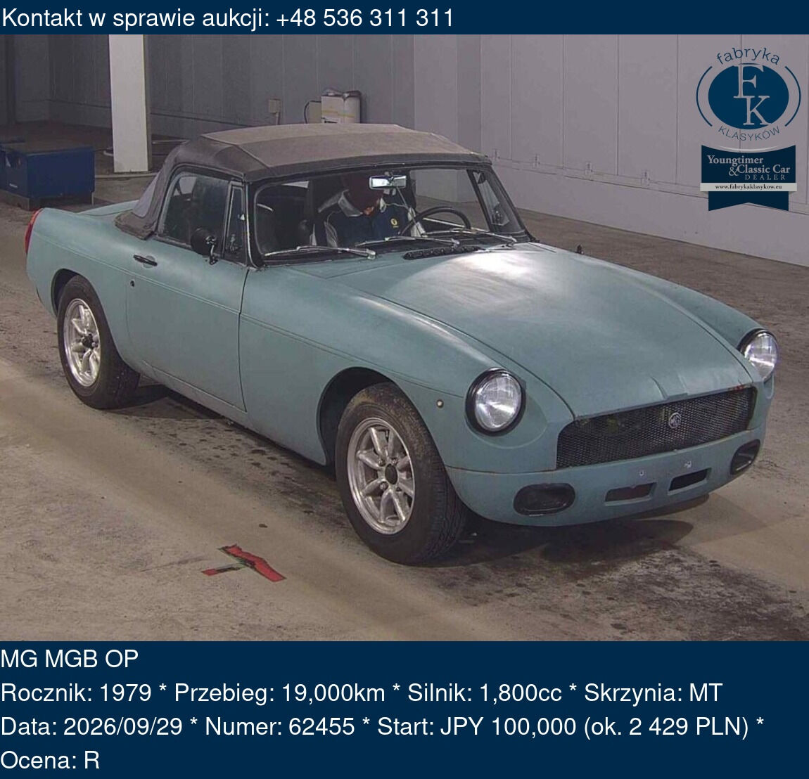 MG MGB OP 1979 - zdjęcie 2