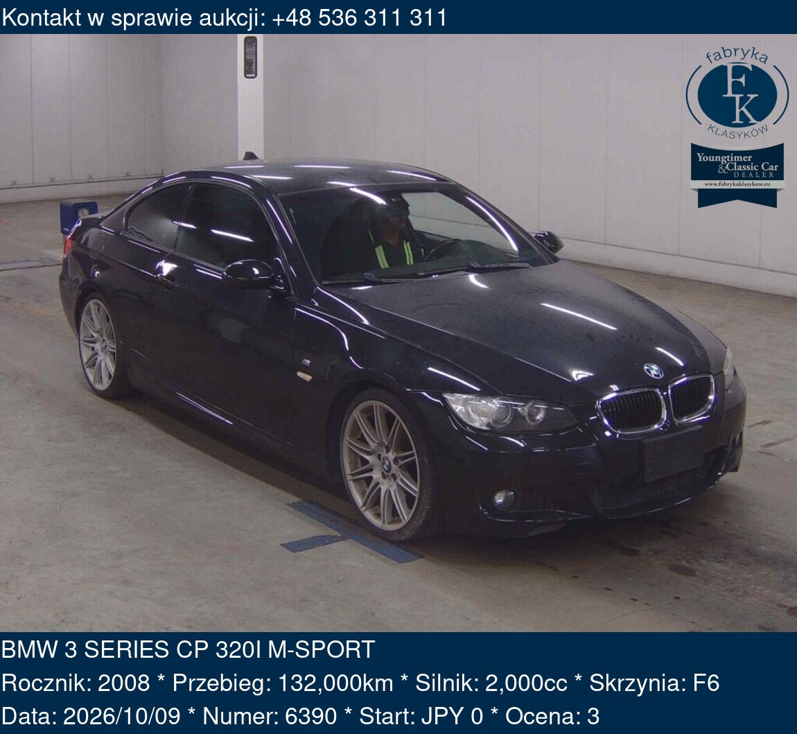 BMW 3 SERIES CP 320I M-SPORT 2008 - zdjęcie 2