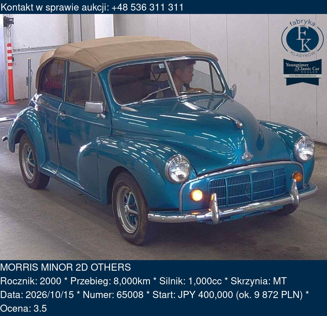 MORRIS MINOR 2D OTHERS 2000 - zdjęcie 2