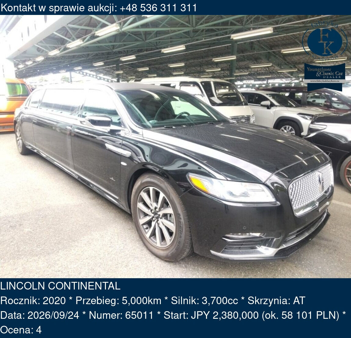 LINCOLN CONTINENTAL 2020 - zdjęcie 2