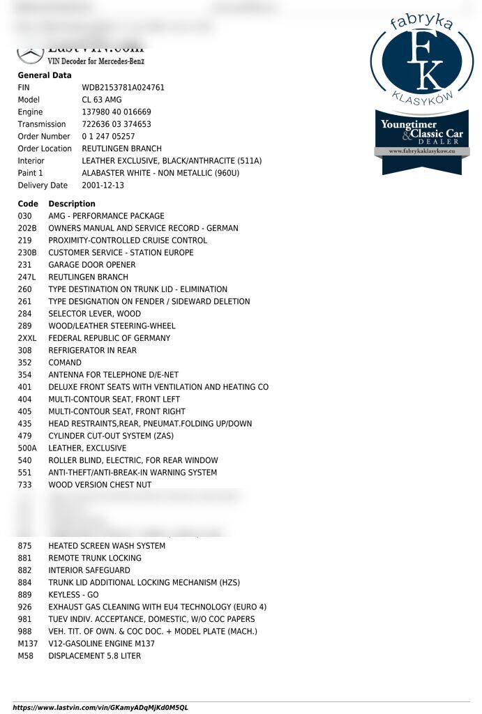 AMG CL OTHERS 2002 - zdjęcie 15