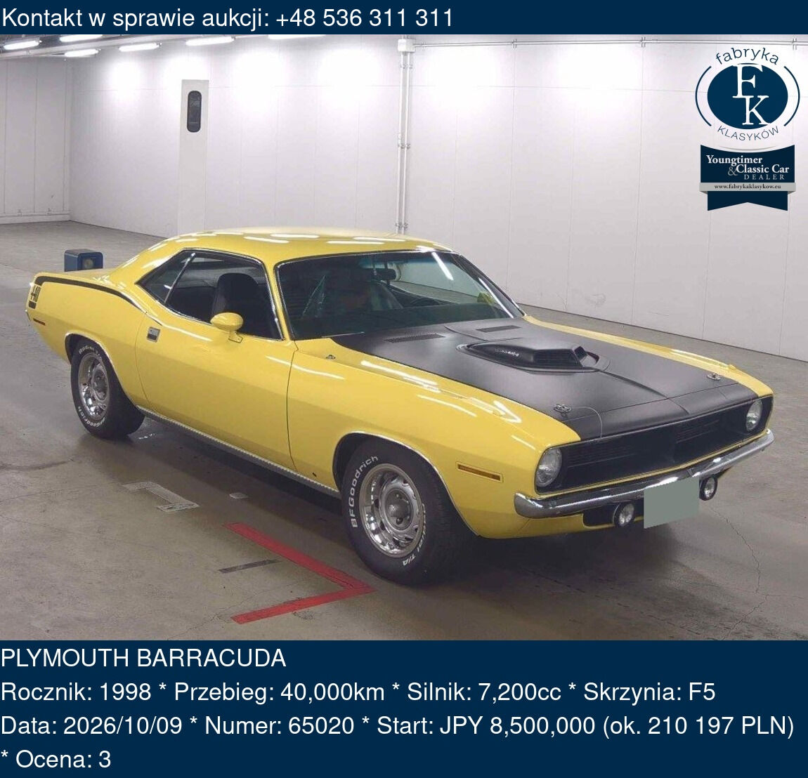PLYMOUTH BARRACUDA 1998 - zdjęcie 2