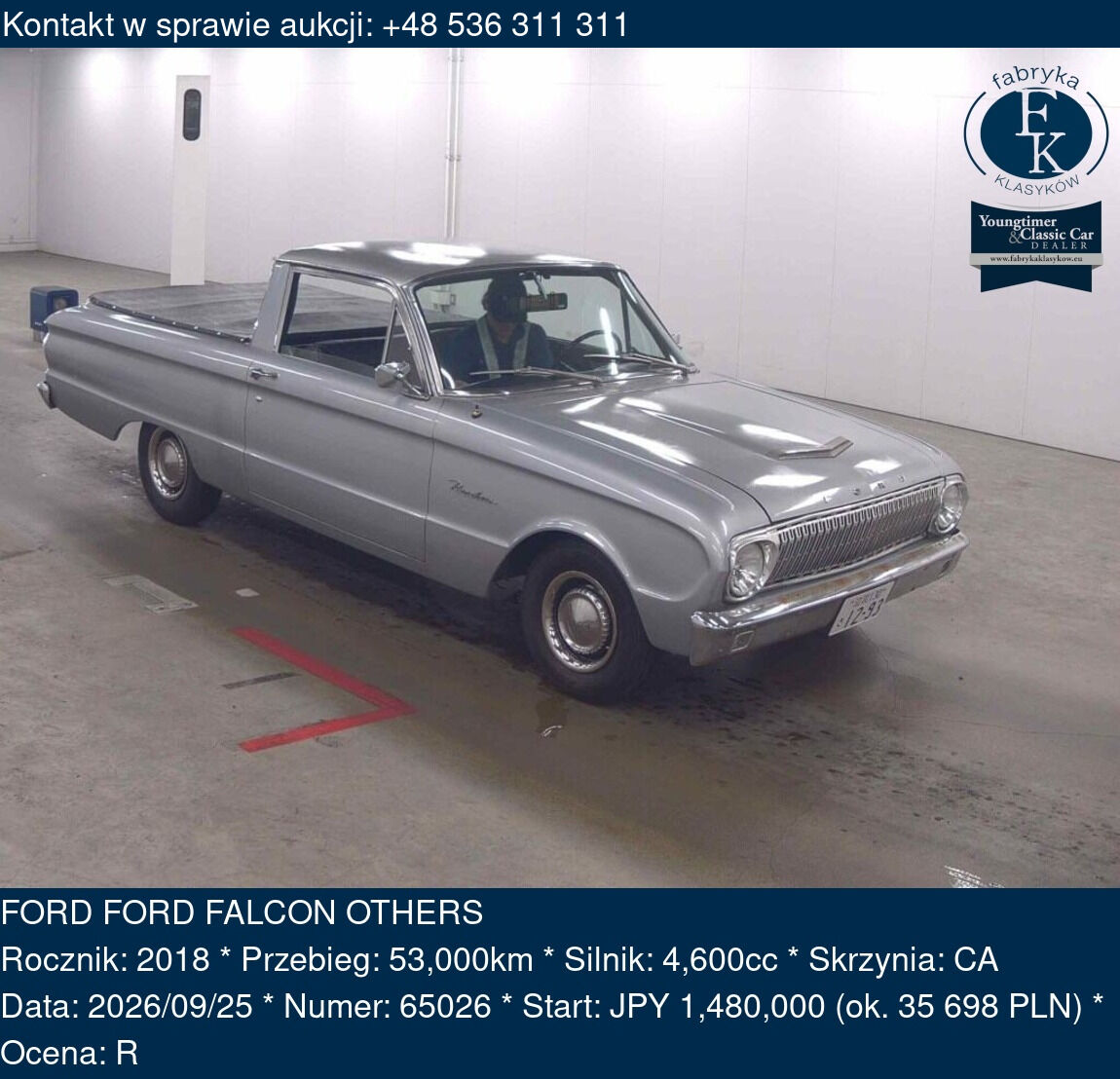 FORD FORD FALCON OTHERS 2018 - zdjęcie 2