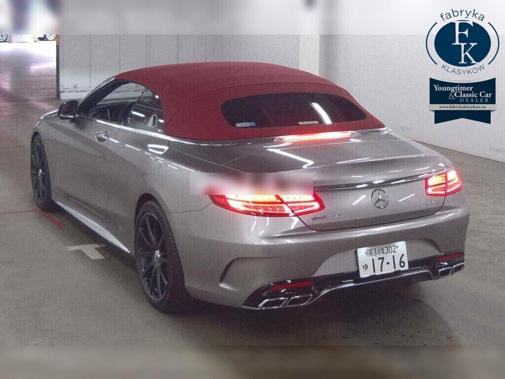 MERCEDES AMG S-CLASS OP 4WD S63 4MATIC CABRIOLET 2016 - zdjęcie 4