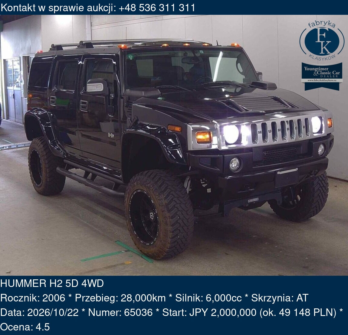 HUMMER H2 5D 4WD 2006 - zdjęcie 2